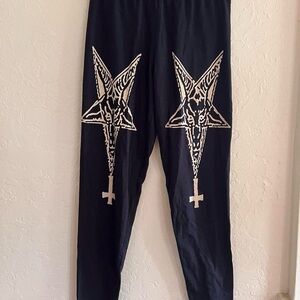 Actual Pain Baphomet leggings